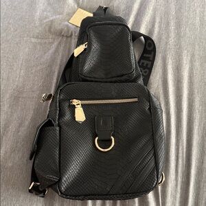 Tote & Carry On the Go Sling Bag with Gold Hardware